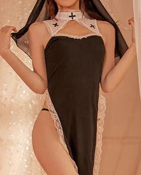 Divine Confidence Roleplay Lace Lingerie Set