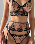 Bloom & Bare Allure Three Piece Lingerie Set