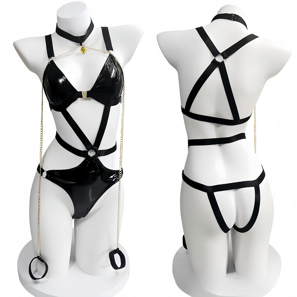 Slaycuffed Latex Bondage Leather Lingerie